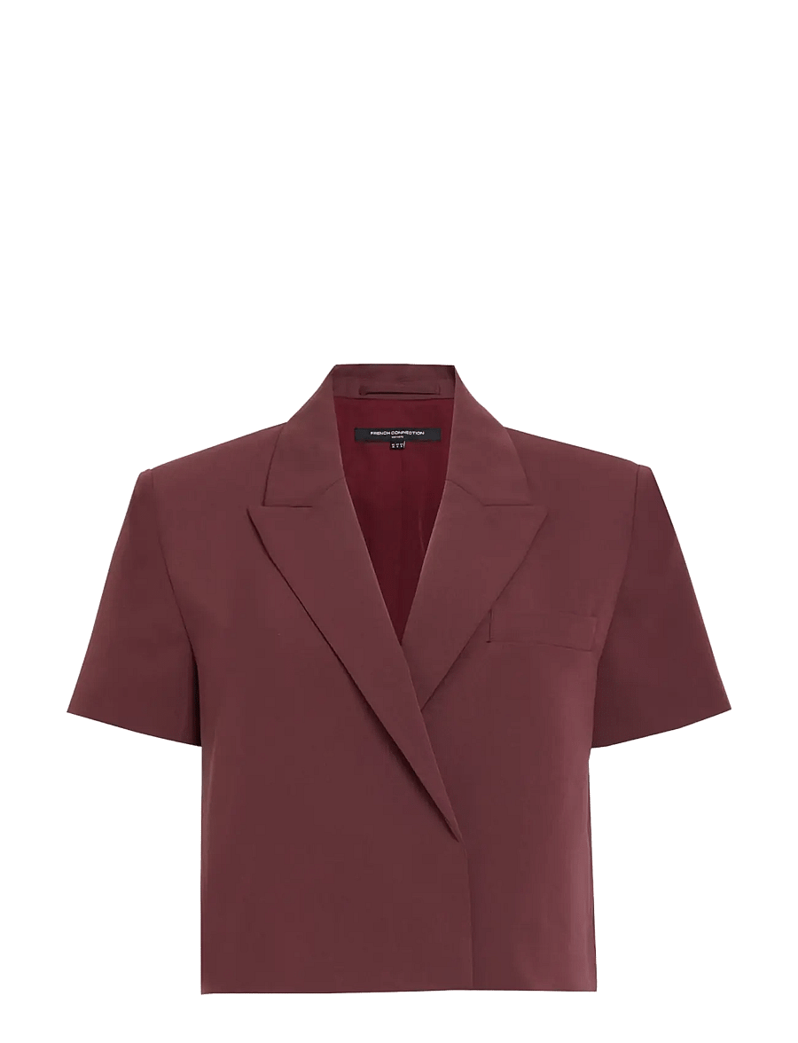 French Connection - RENA TAILORED WAISTCOST - lühikesed pintsakud - cherry liqueur - 1