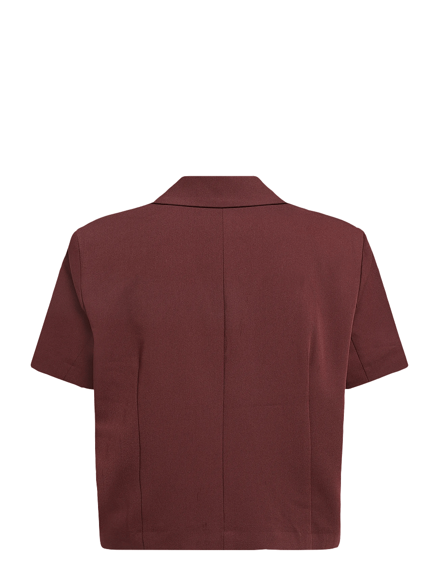 French Connection - RENA TAILORED WAISTCOST - cropped-blazer - cherry liqueur - 2