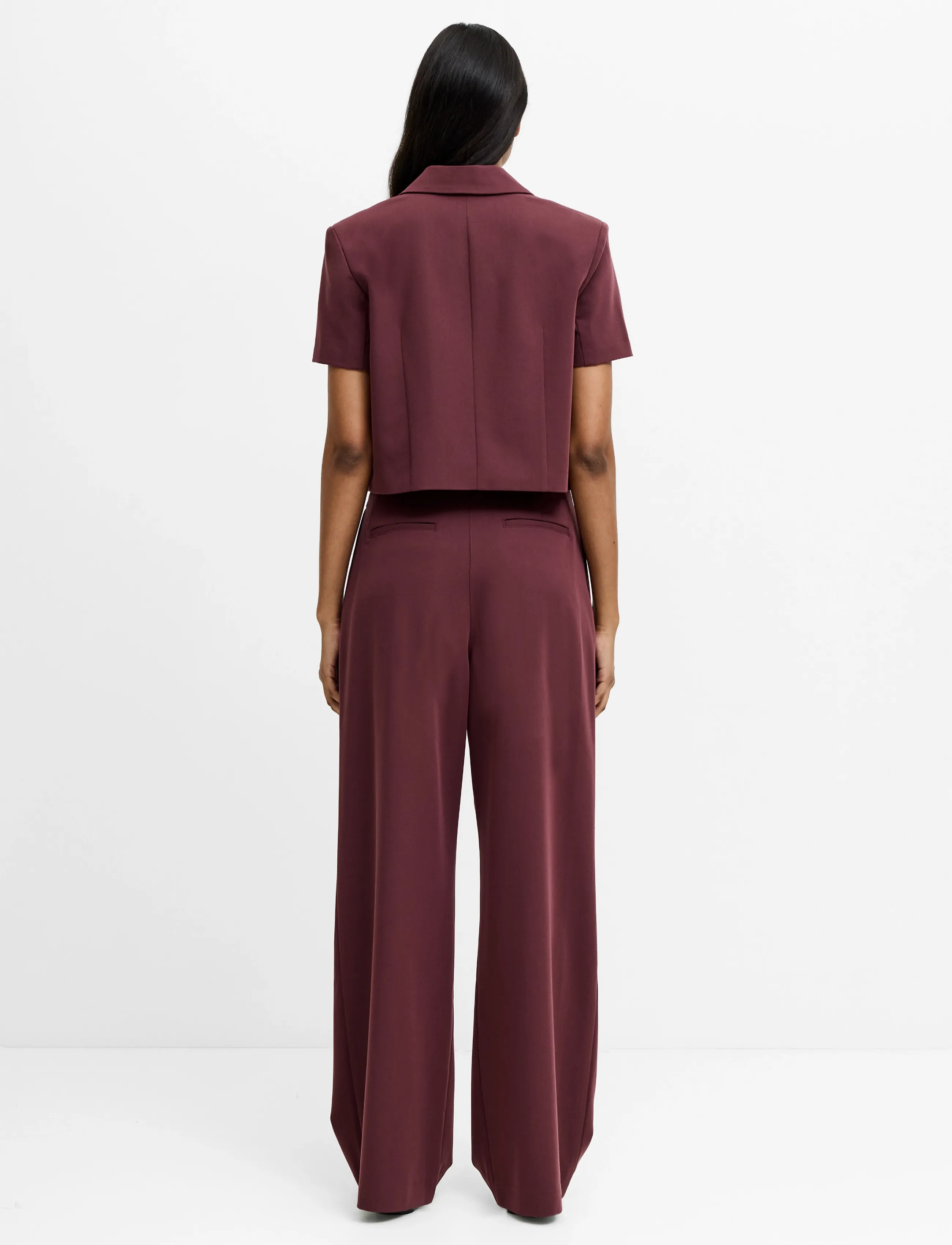 French Connection - RENA TAILORED WAISTCOST - lühikesed pintsakud - cherry liqueur - 4