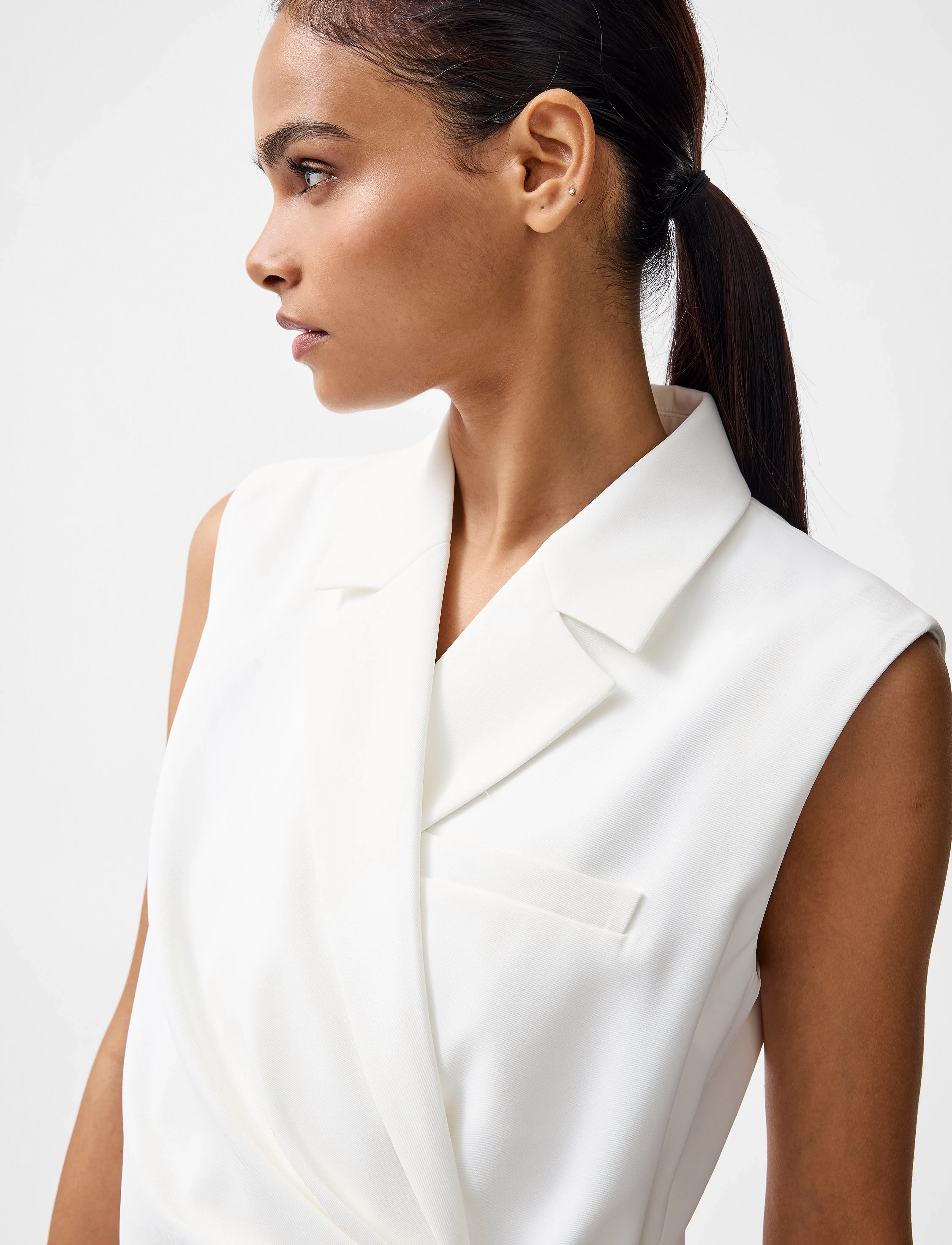 French Connection - HARRIE SUITING WAISTCOAT - summer white - 3