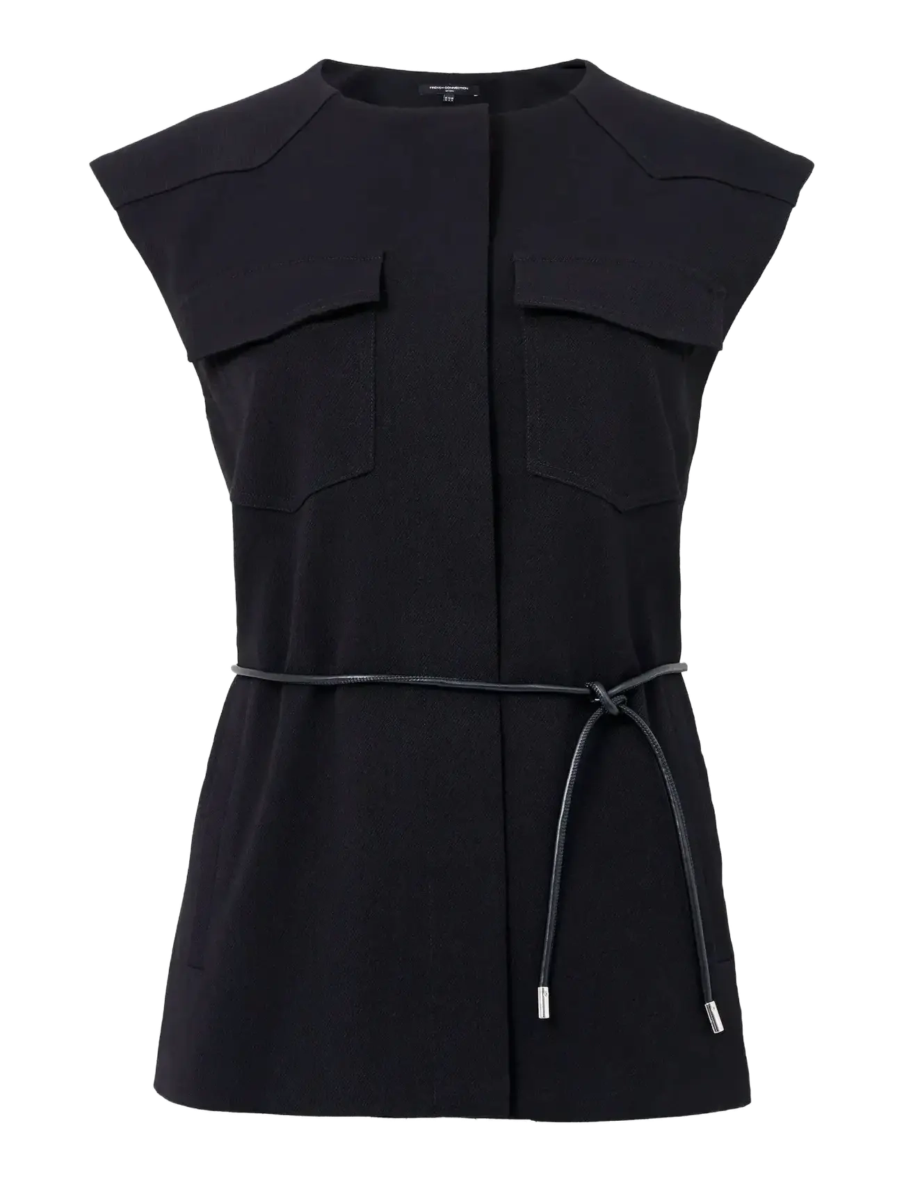 FRENCH CONNECTION Clover Tie Weste Schwarz - 40 - Damen