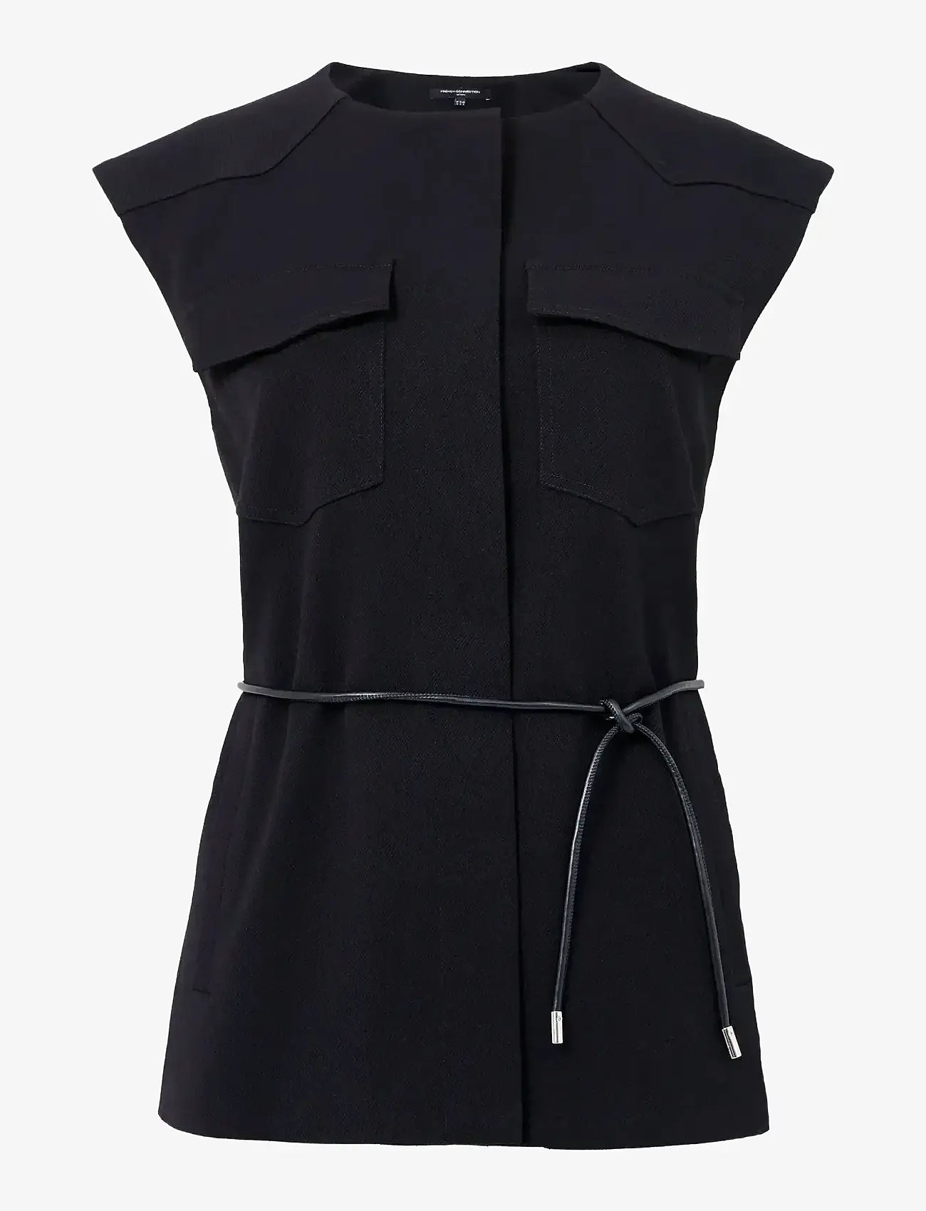 French Connection - CLOVER TIE WAISTCOAT - westen - black - 1