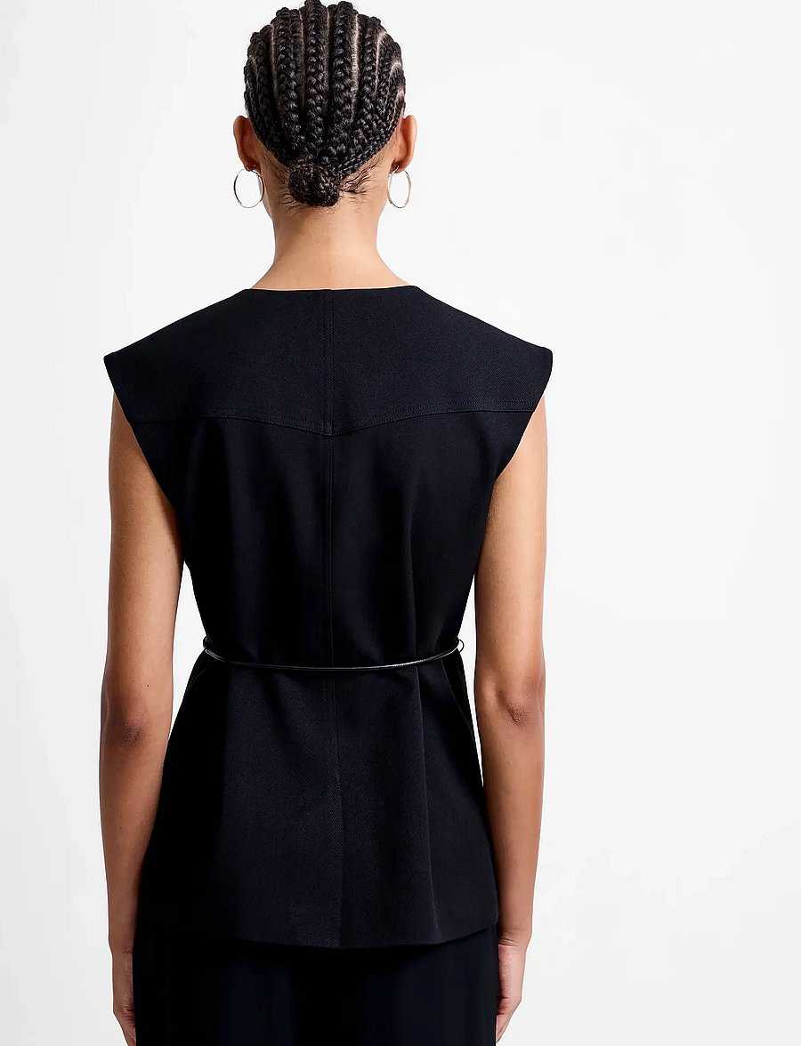 French Connection - CLOVER TIE WAISTCOAT - waistcoats - black - 2