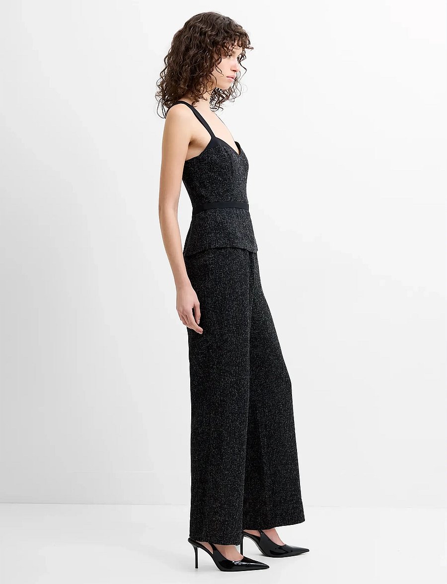 French Connection - ALYSSIA BOUCLE PEPLUM JUMPSUIT - jumpsuits - black - 3