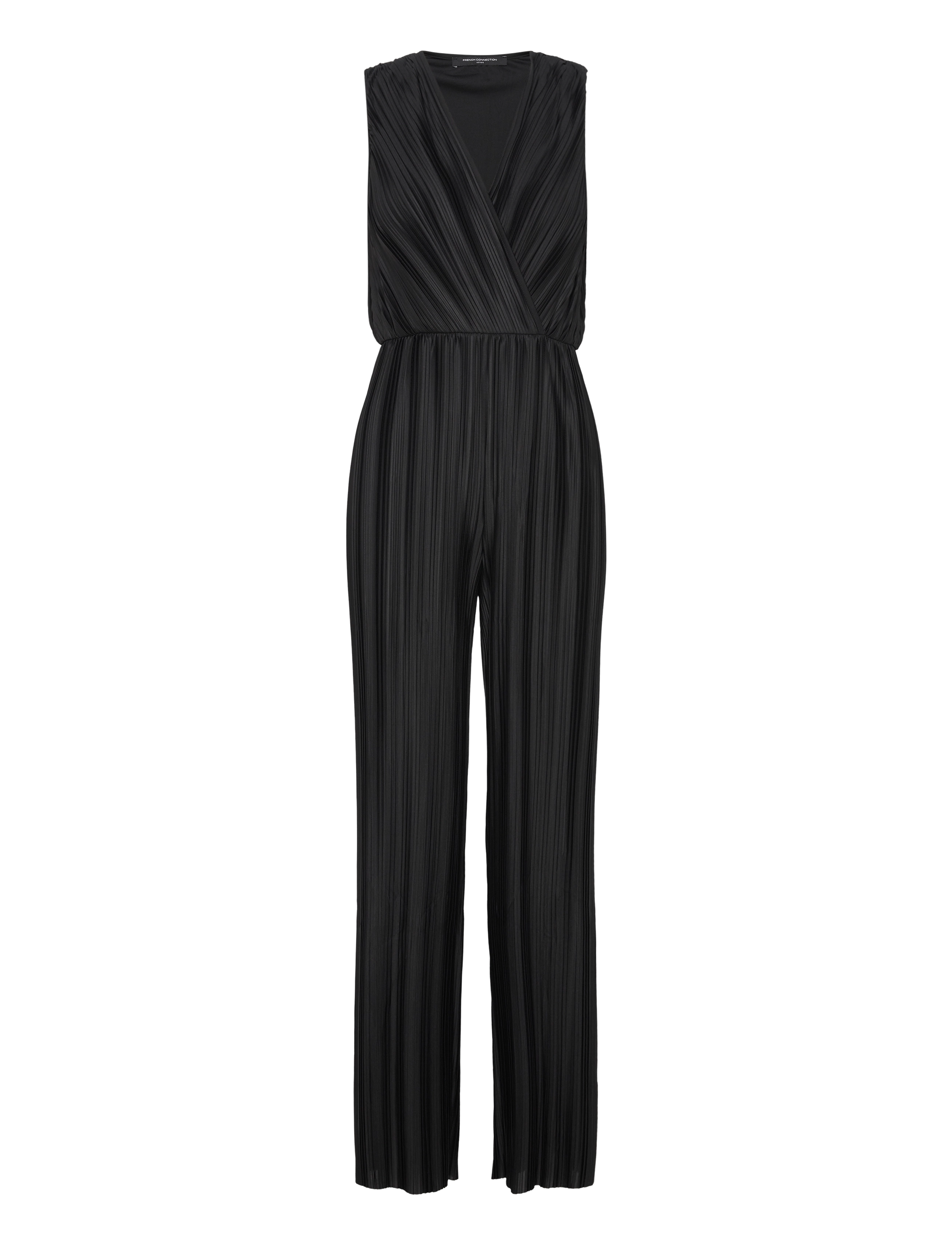 French Connection - RONNIE PLEATED V NECK JUMPSUIT - blackout - 1