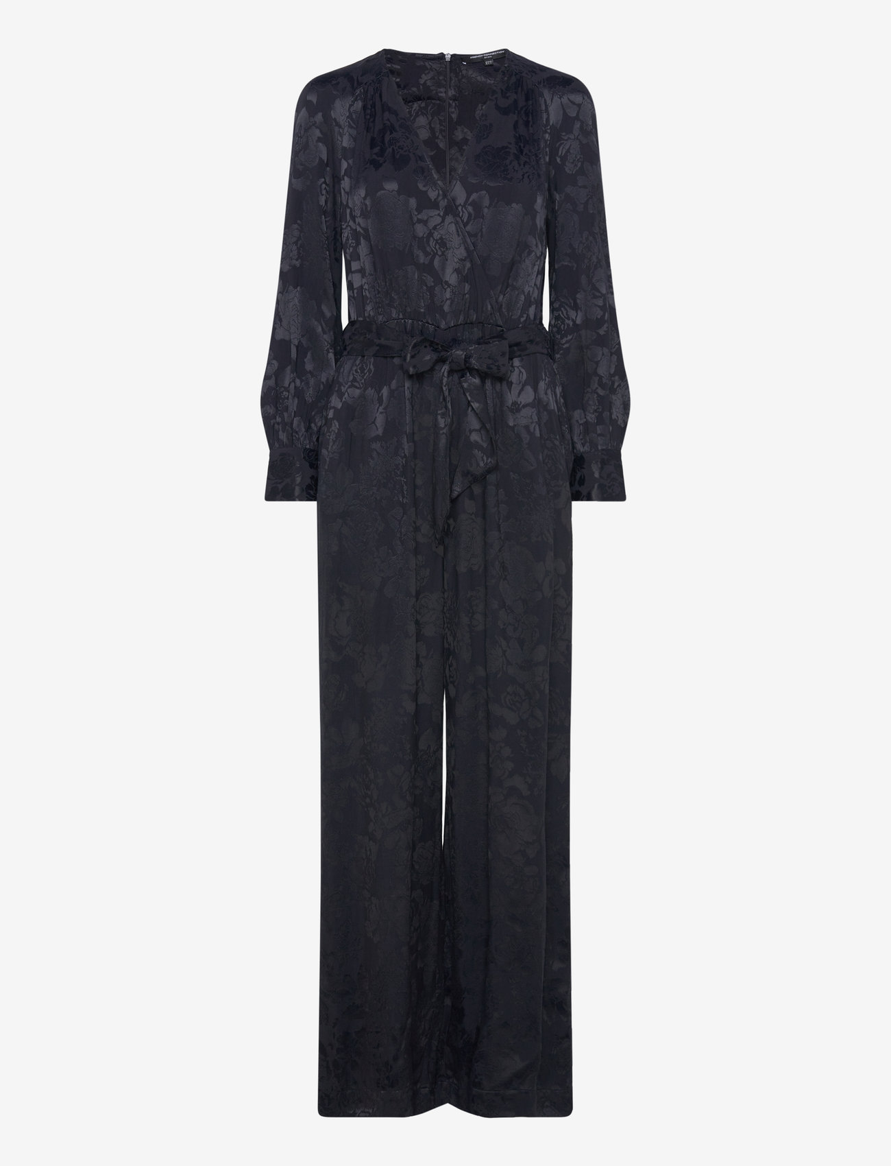 French Connection - ARYA SATIN JACQUARD JUMPSUIT - marine - 0