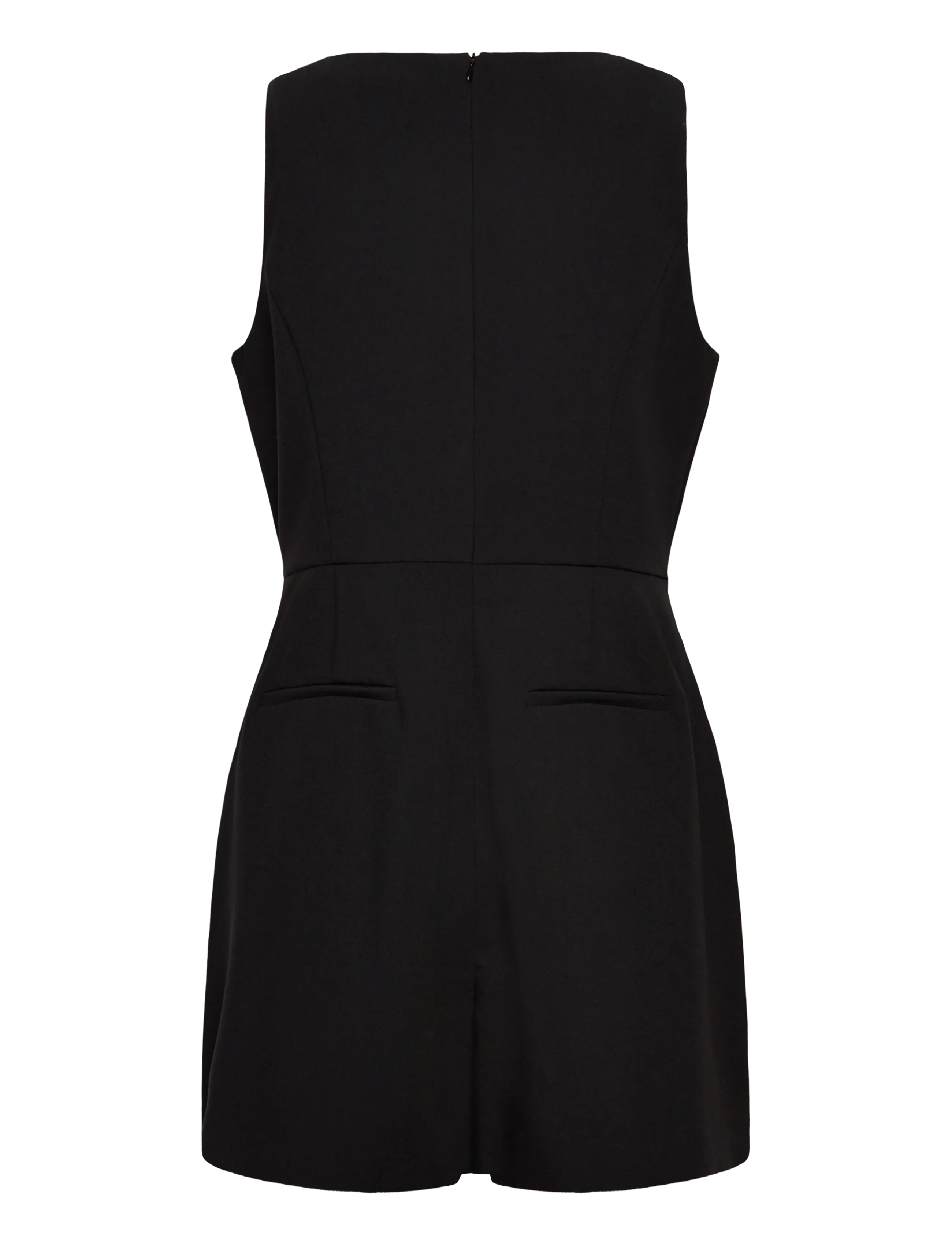 French Connection - AZRA TWILL WRAP DRESS - pükskostüümid - black - 2