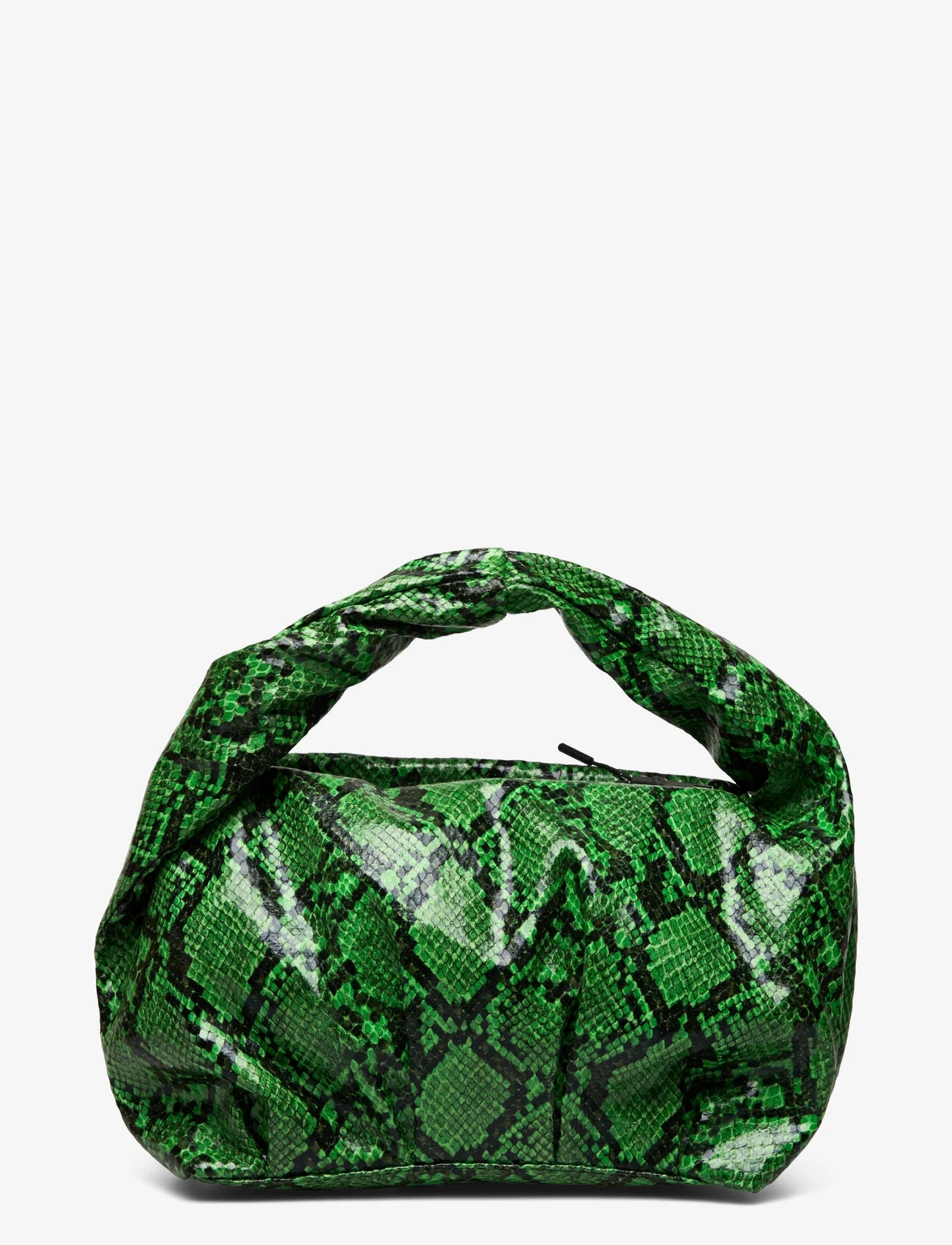 French Connection - ROUCHED NAPPA PU HANDBAG - verjaardagscadeaus - green flash snake - 1