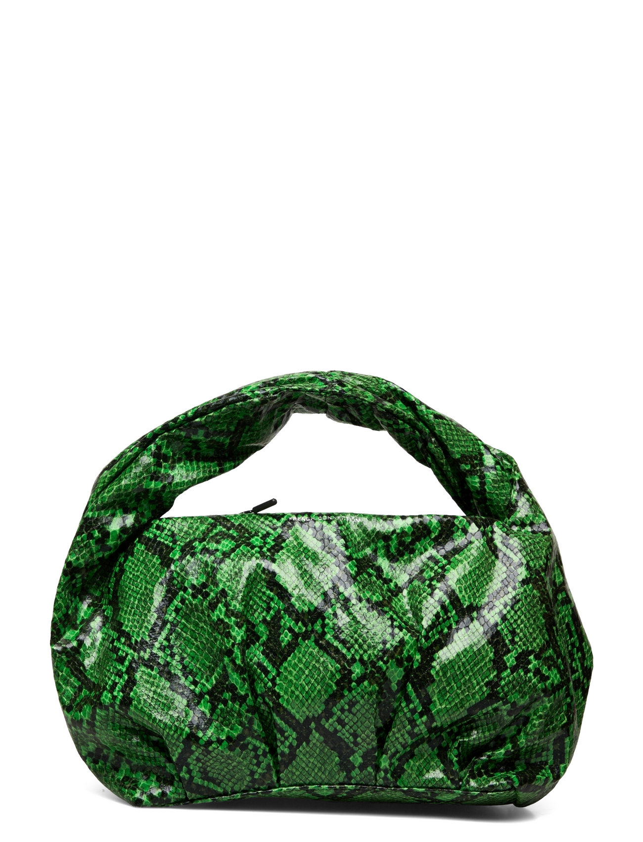 French Connection - ROUCHED NAPPA PU HANDBAG - svinīgs apģērbs - green flash snake - 0