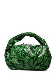 French Connection - ROUCHED NAPPA PU HANDBAG - svinīgs apģērbs - green flash snake - 0