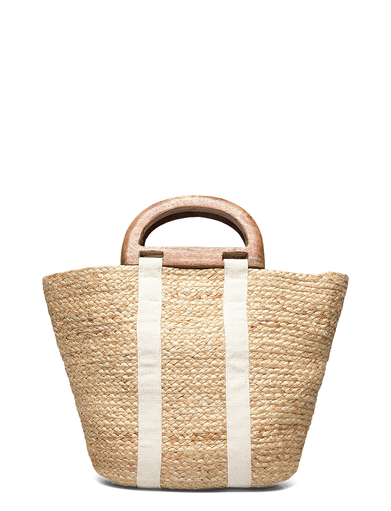 French Connection - RAFFIA BASKET BAG - strandtasker - white - 0