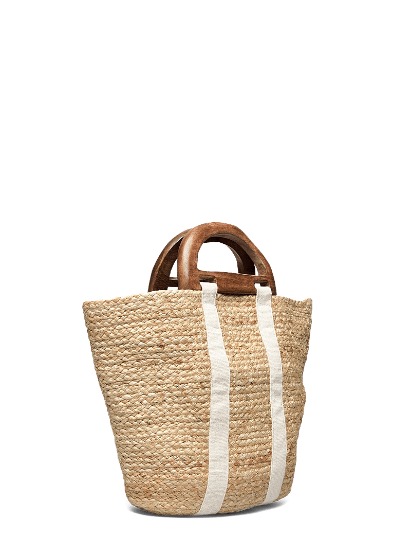 French Connection - RAFFIA BASKET BAG - strandtasker - white - 2
