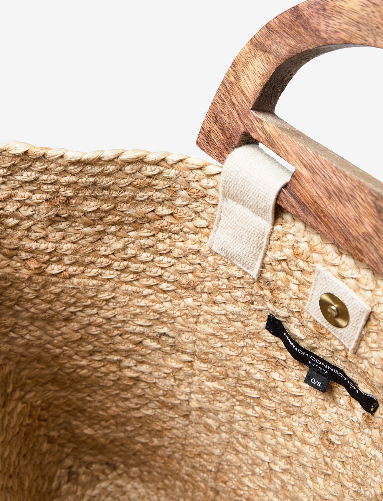 French Connection - RAFFIA BASKET BAG - strandtasker - white - 3