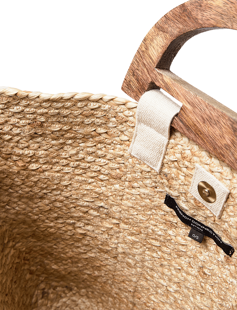 French Connection - RAFFIA BASKET BAG - strandtasker - white - 3
