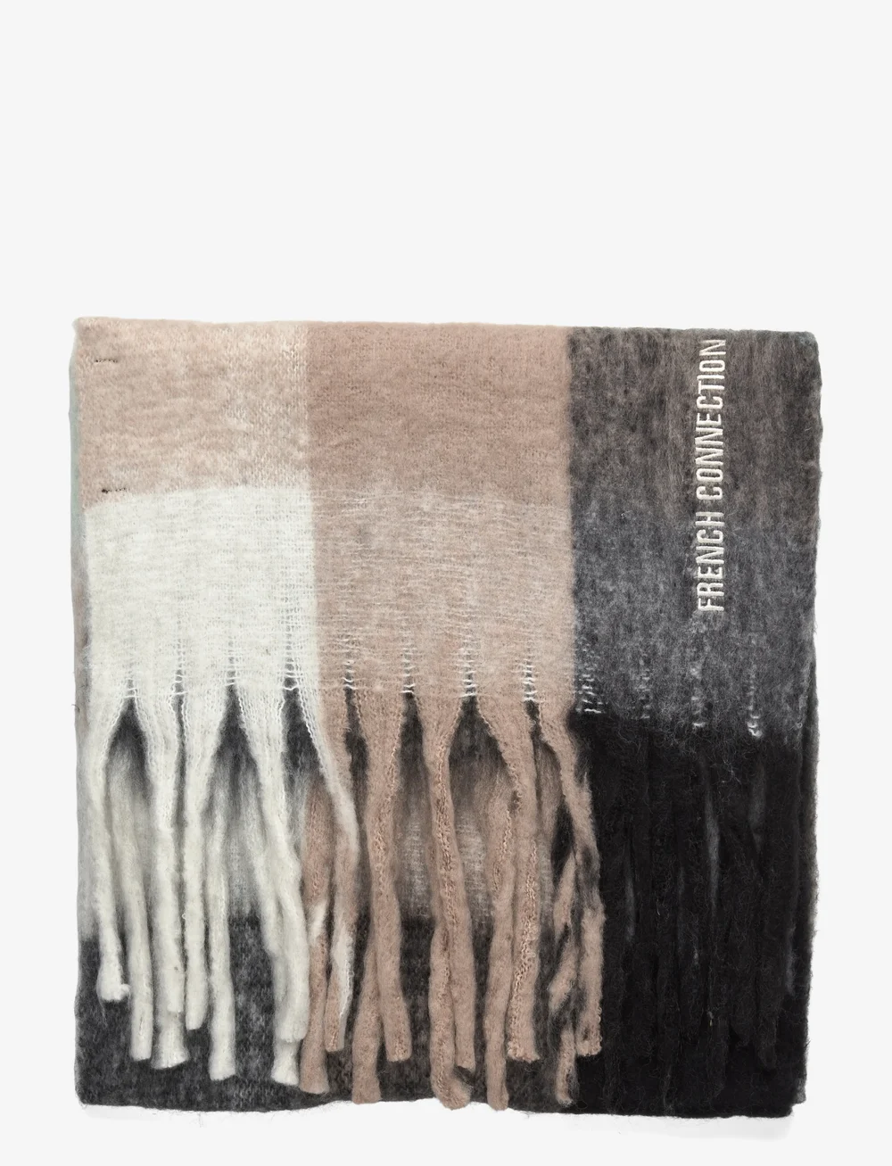 French Connection - SUPER SOFT CHECK SCARF - talvesallid - multi gry/cream/mint - 1