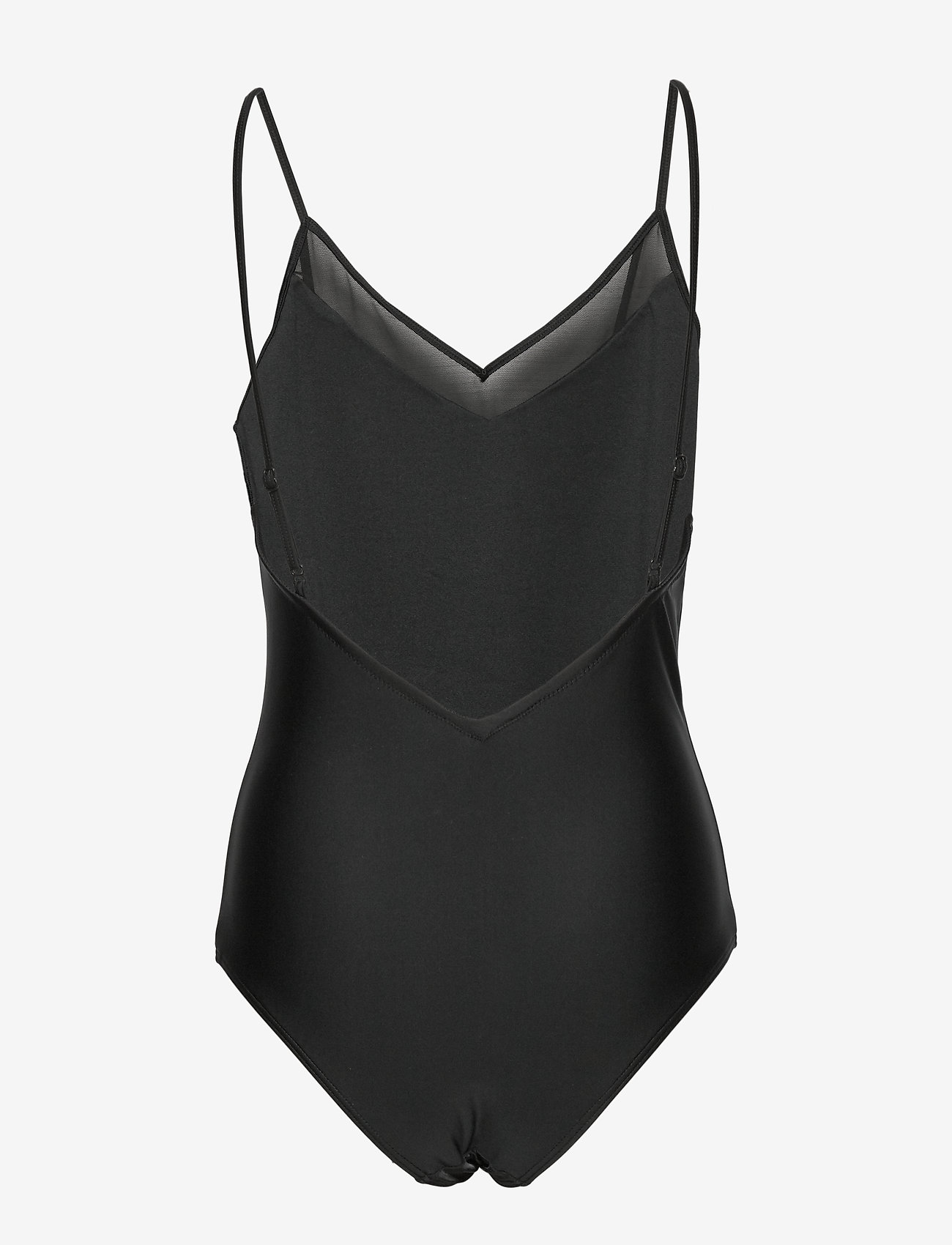 French Connection - MESH V NECK SWIMSUIT - black - 1