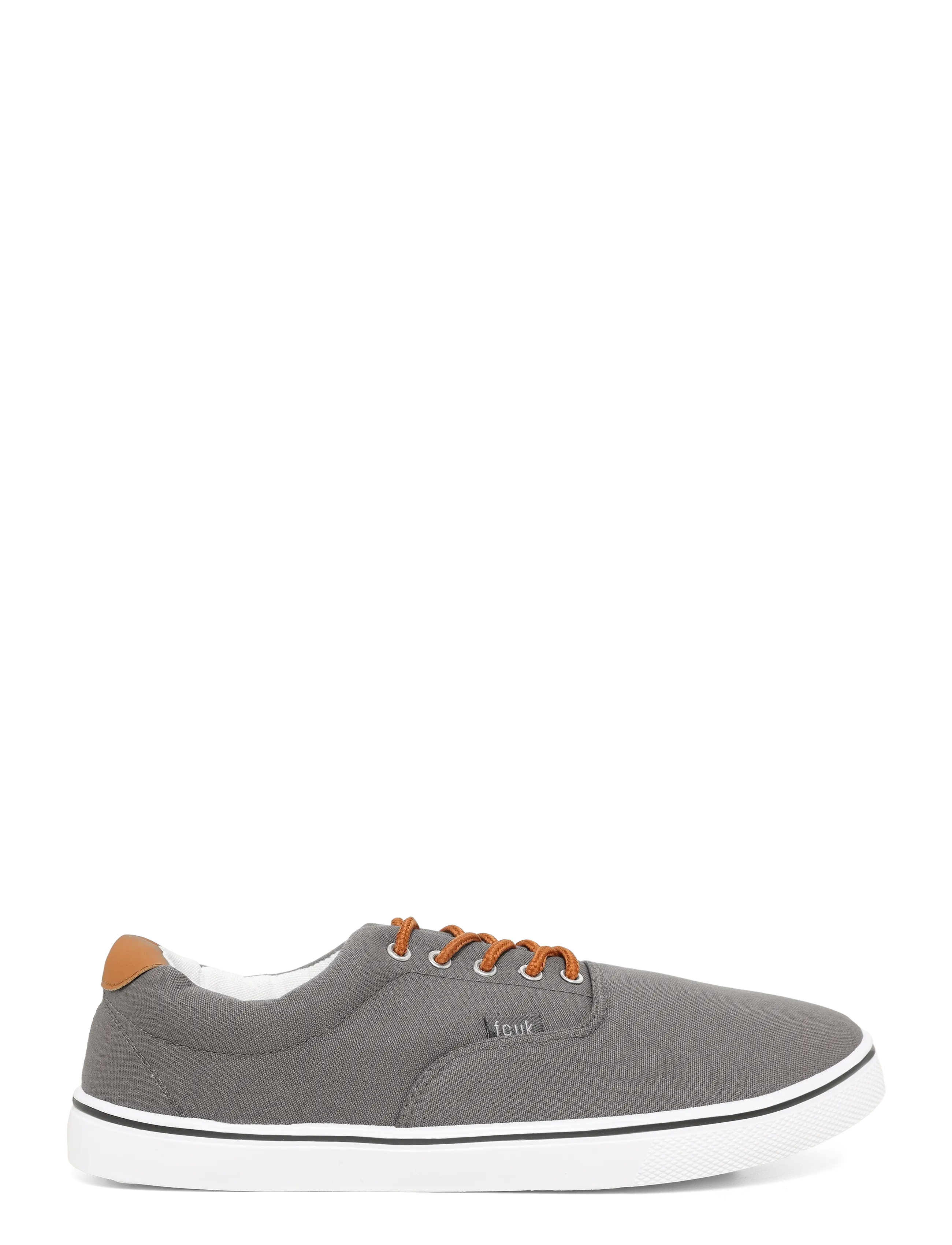 French Connection - FCUK CANVAS DECK - niedriger schnitt - grey/white sole - 2