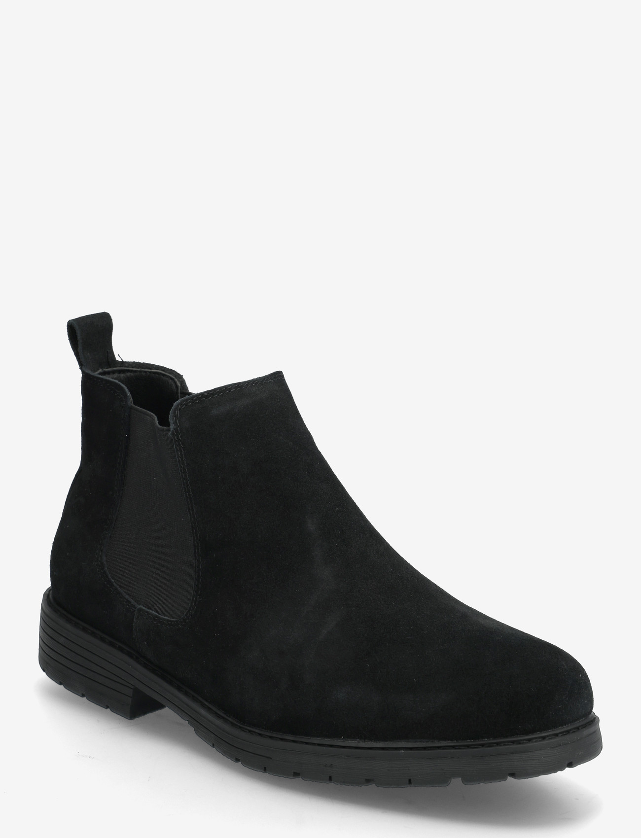 French Connection - FC SUEDE CLEATED CHELSEA BOOT - mænd - black suede - 0