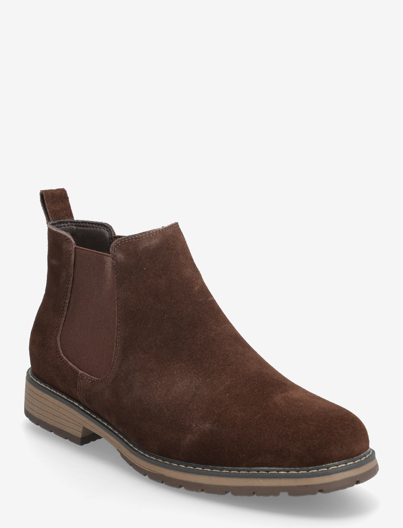 French Connection - FC SUEDE CLEATED CHELSEA BOOT - fødselsdagsgaver - brown suede - 0