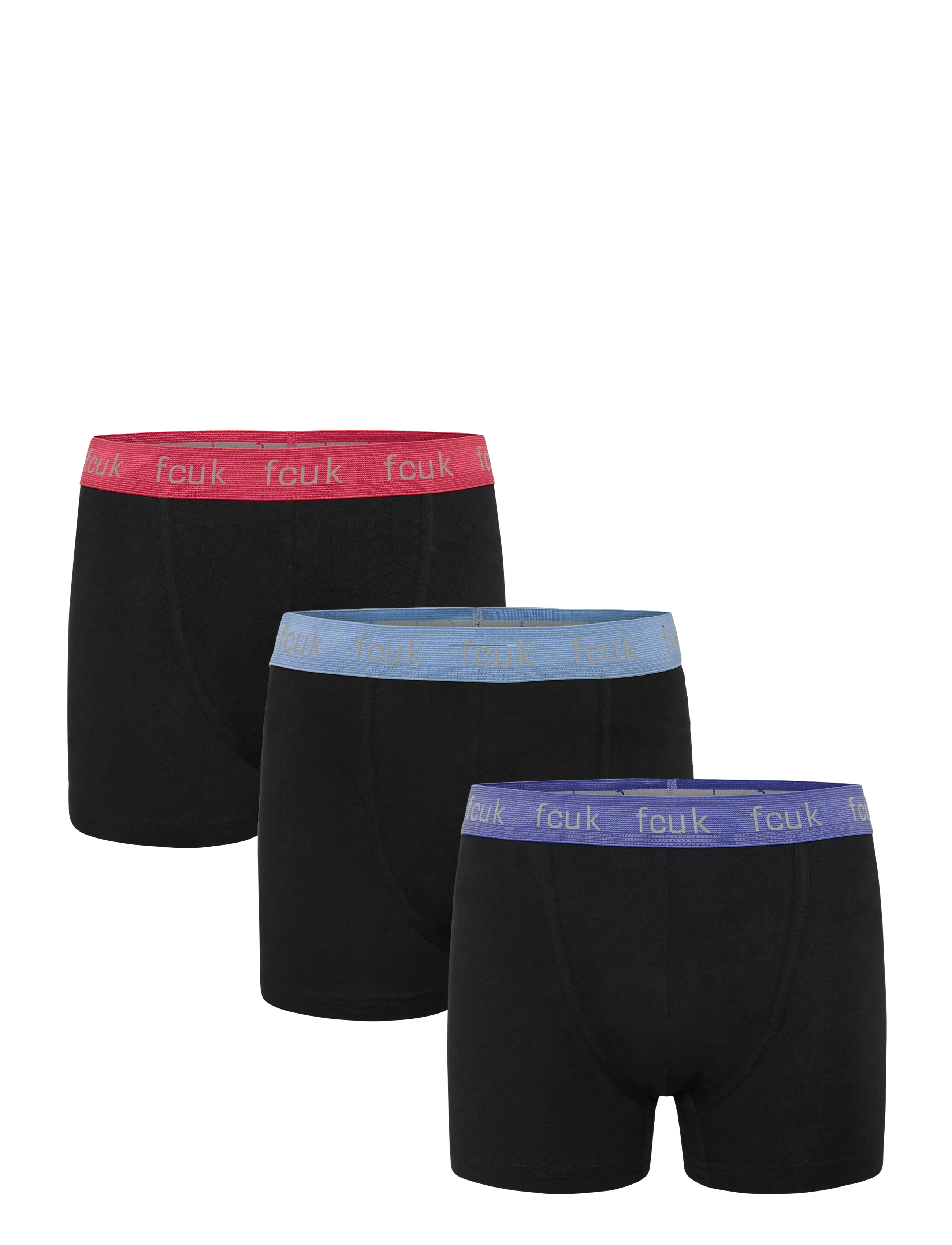 FRENCH CONNECTION 3 Pack Fcuk Boxer Schwarz - XL - Herren