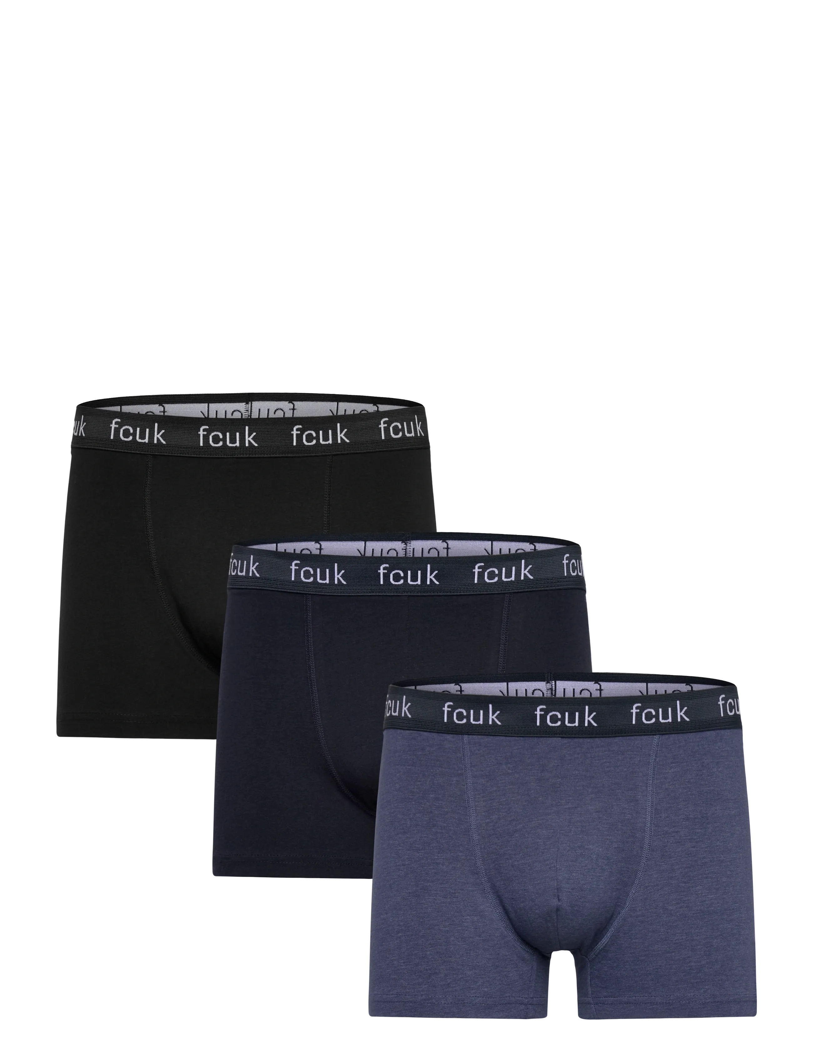 FRENCH CONNECTION 3 Pack Fcuk Boxer Schwarz - S - Herren