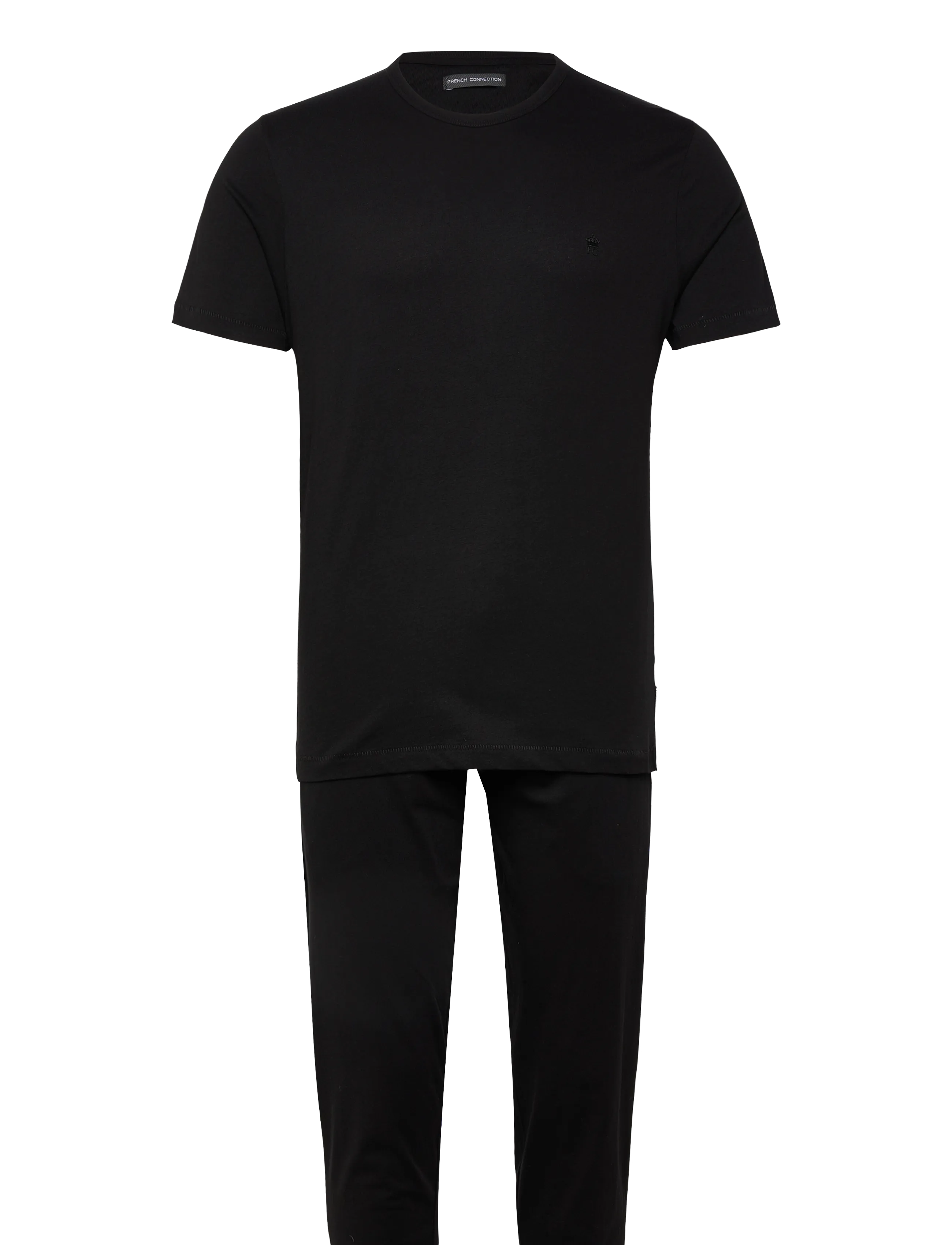 French Connection FC JOGGER/CREW CO-ORD - Pyjamas - BLACK / black
