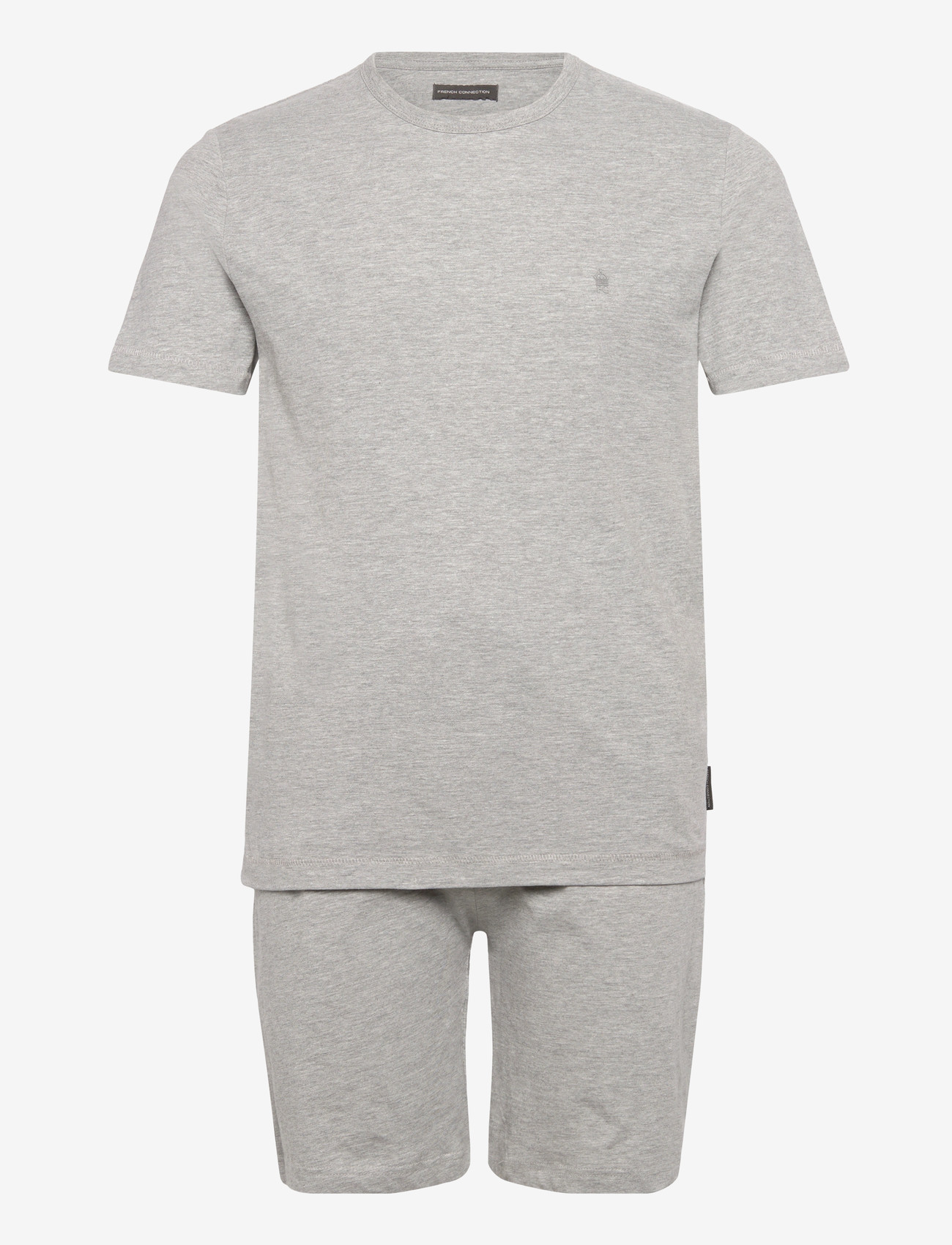 French Connection - FC SHORT AND TEE CO ORD - lgt grey mel - 0