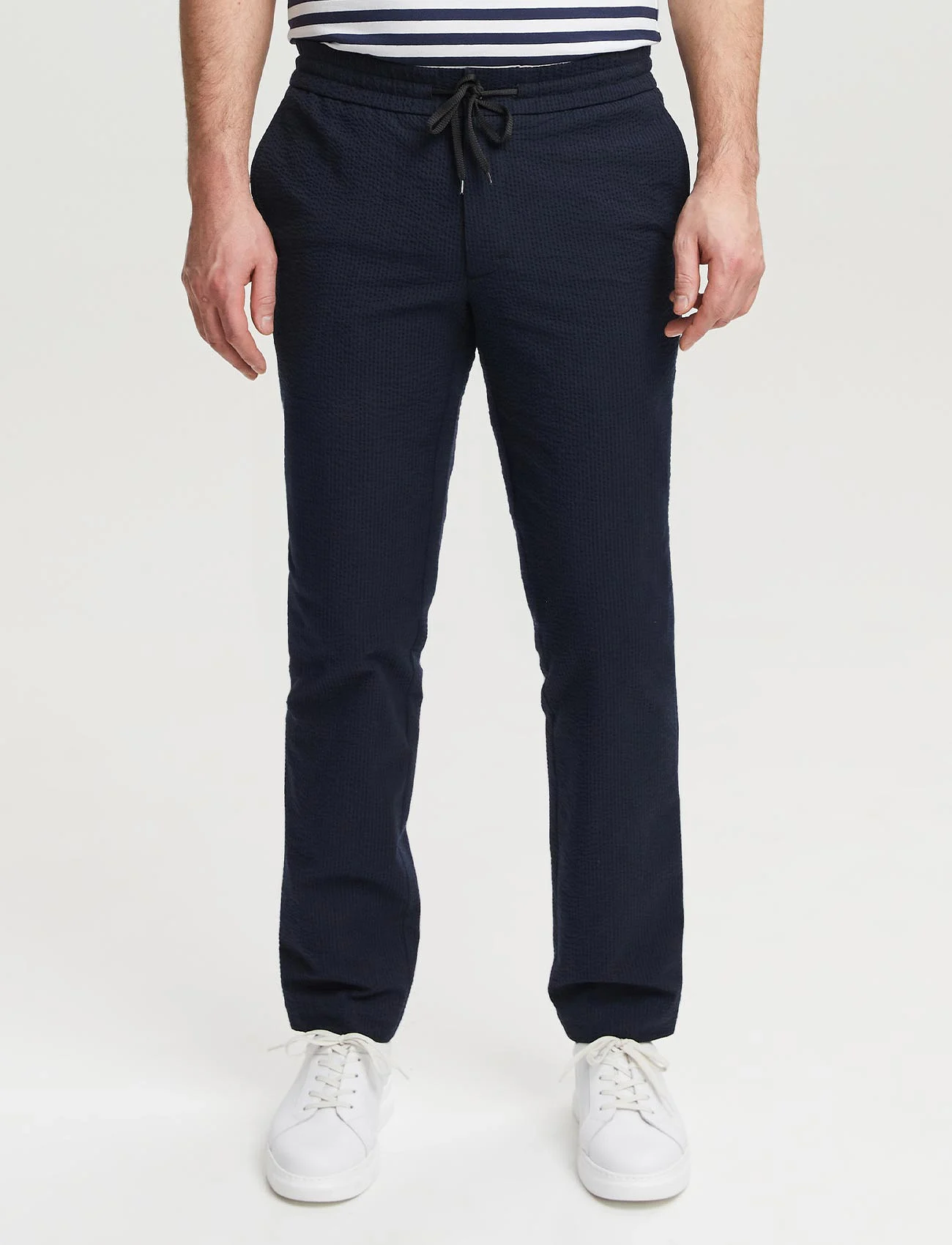 FRENN - Sampo Organic Cotton Trousers - pohjoismainen tyyli - navy - 0