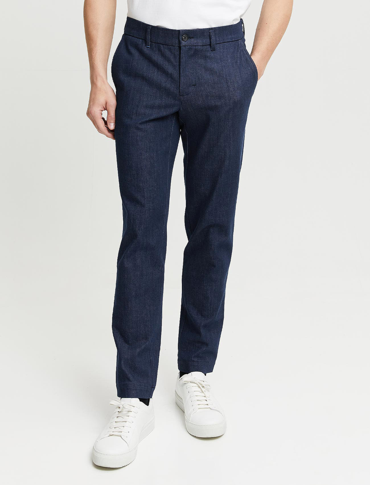 FRENN - Seppo Organic Cotton Denim Trousers - nordic style - indigo - 0