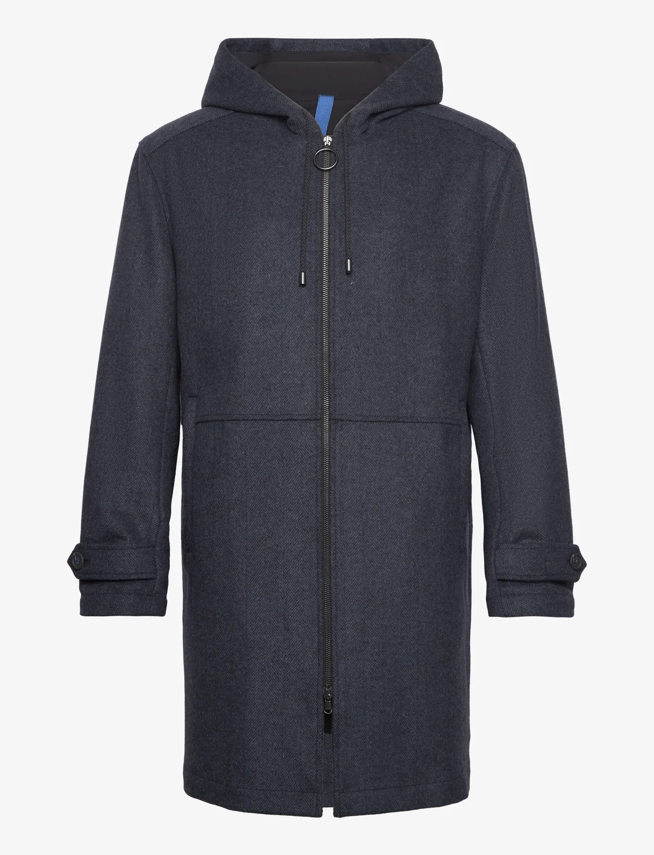 FRENN - Paavo Wool Parka Coat - winter jackets - blue - 0