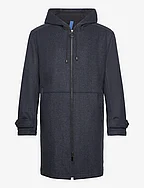 Paavo Wool Parka Coat - BLUE