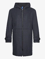 FRENN - Paavo Wool Parka Coat - winter jackets - blue - 0