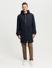 FRENN - Paavo Wool Parka Coat - winter jackets - blue - 4