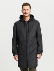 FRENN - Paavo Wool Parka Coat - winter jackets - grey - 2