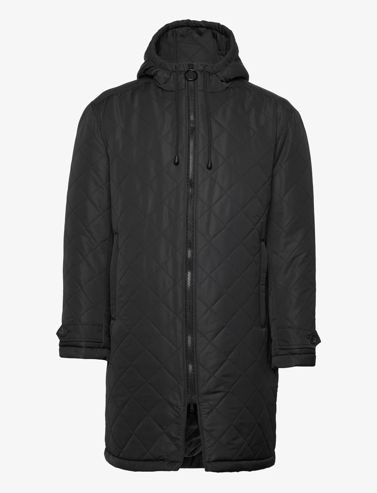 FRENN - Pekka Quilted Parka Coat - winter jackets - black - 0