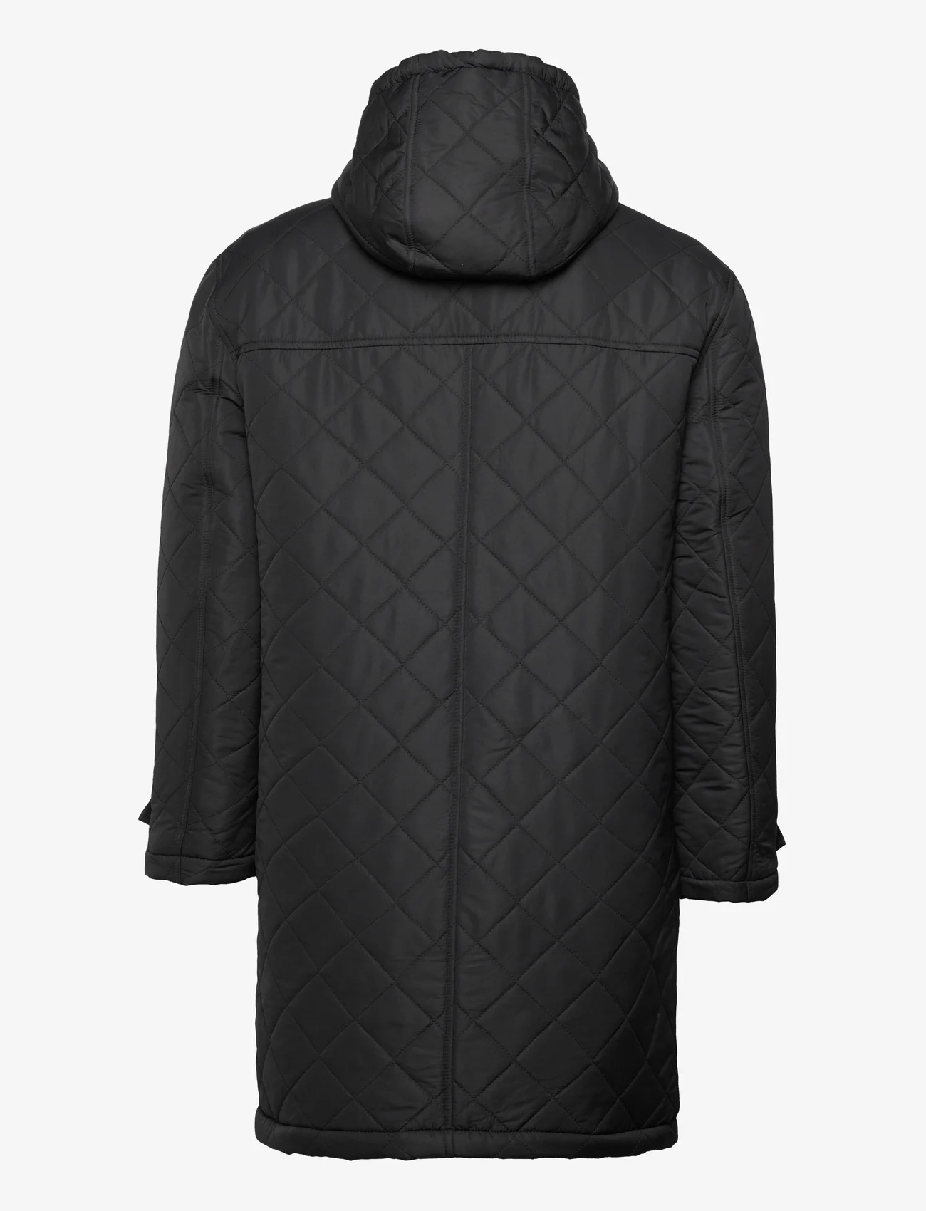 FRENN - Pekka Quilted Parka Coat - winter jackets - black - 1