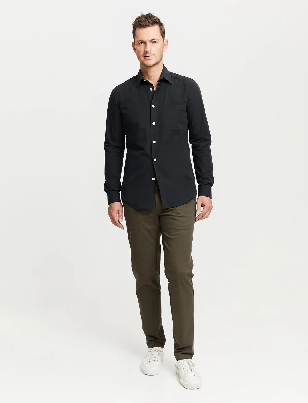 FRENN - Aapo Organic Cotton Shirt - casual skjorter - black - 4