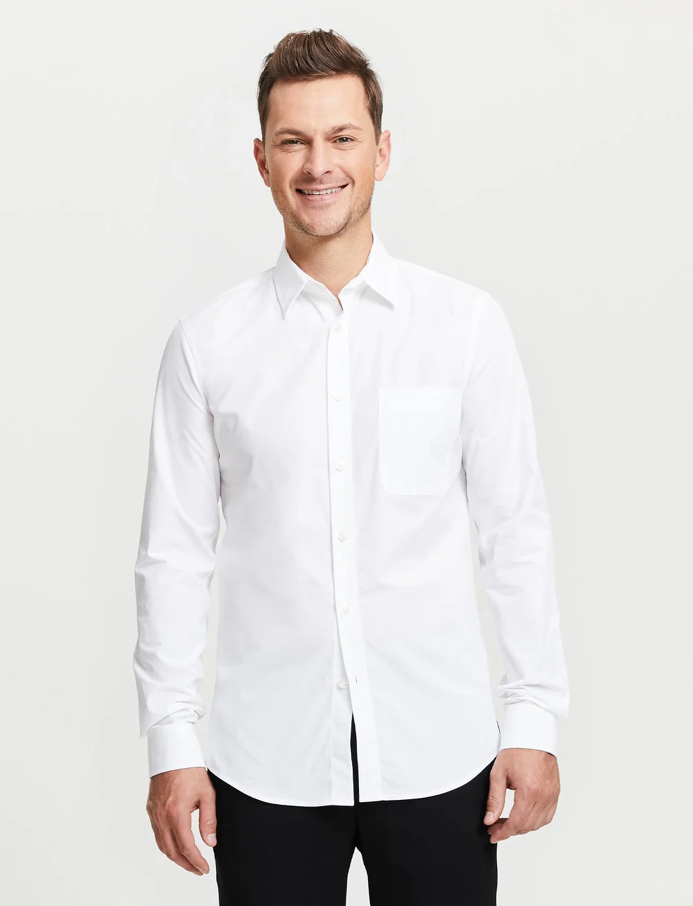 FRENN - Aapo Organic Cotton Shirt - casual skjorter - white - 0