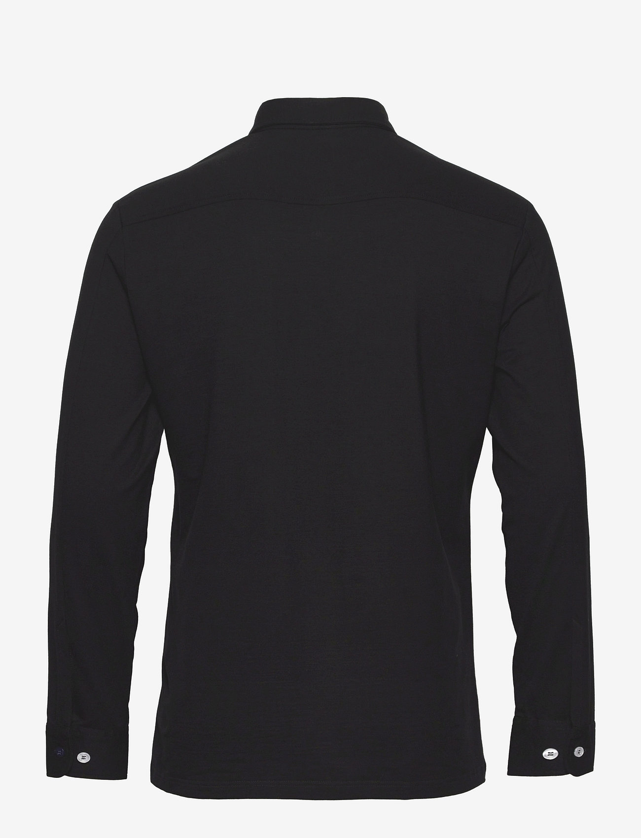 FRENN - Hemmo Bamboo Viscose Jersey Shirt - basic-hemden - black - 1