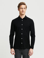 FRENN - Hemmo Bamboo Viscose Jersey Shirt - laisvalaikio marškiniai - black - 2