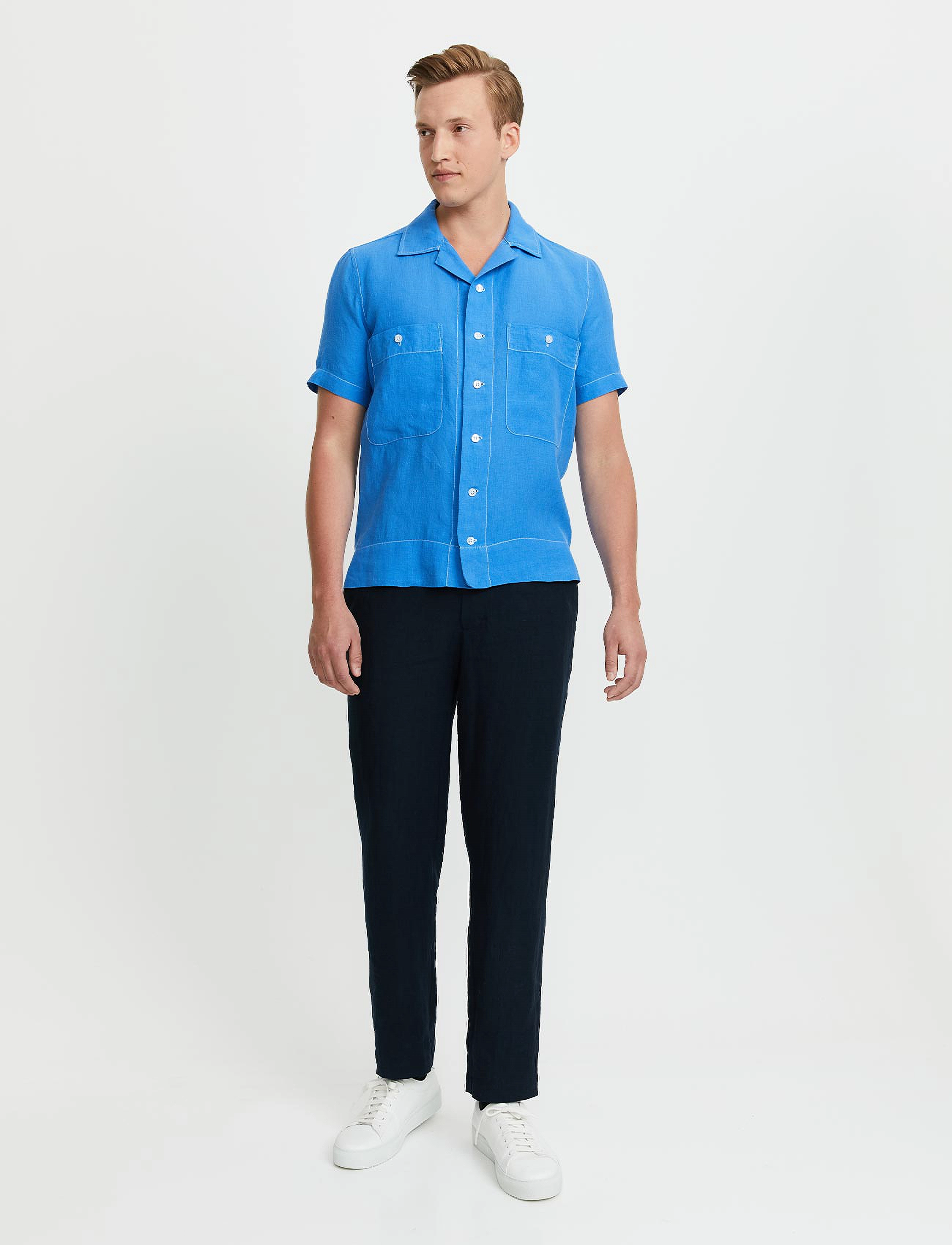 FRENN - Asko Linen shirt - blue - 4