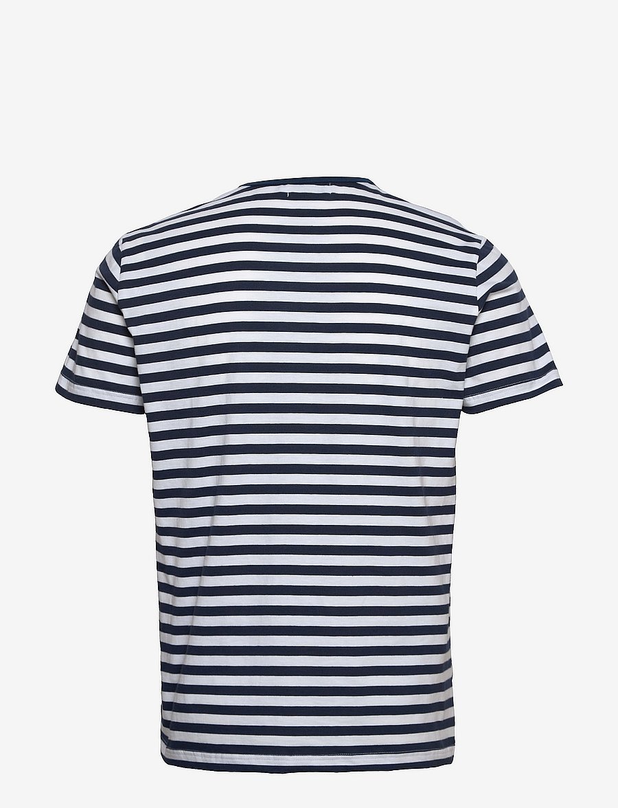 FRENN - Hannes Organic Cotton T-shirt - blue white - 1