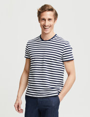 FRENN - Hannes Organic Cotton T-shirt - marškinėliai trumpomis rankovėmis - blue white - 2