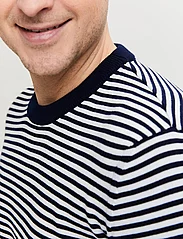 FRENN - Daniel Organic Cotton Pullover - megztiniai su apvalios formos apykakle - blue white - 2