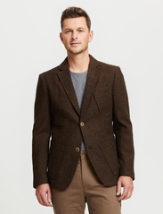 FRENN - Jere Wool Jacket - dobbeltradede blazere - brown - 2