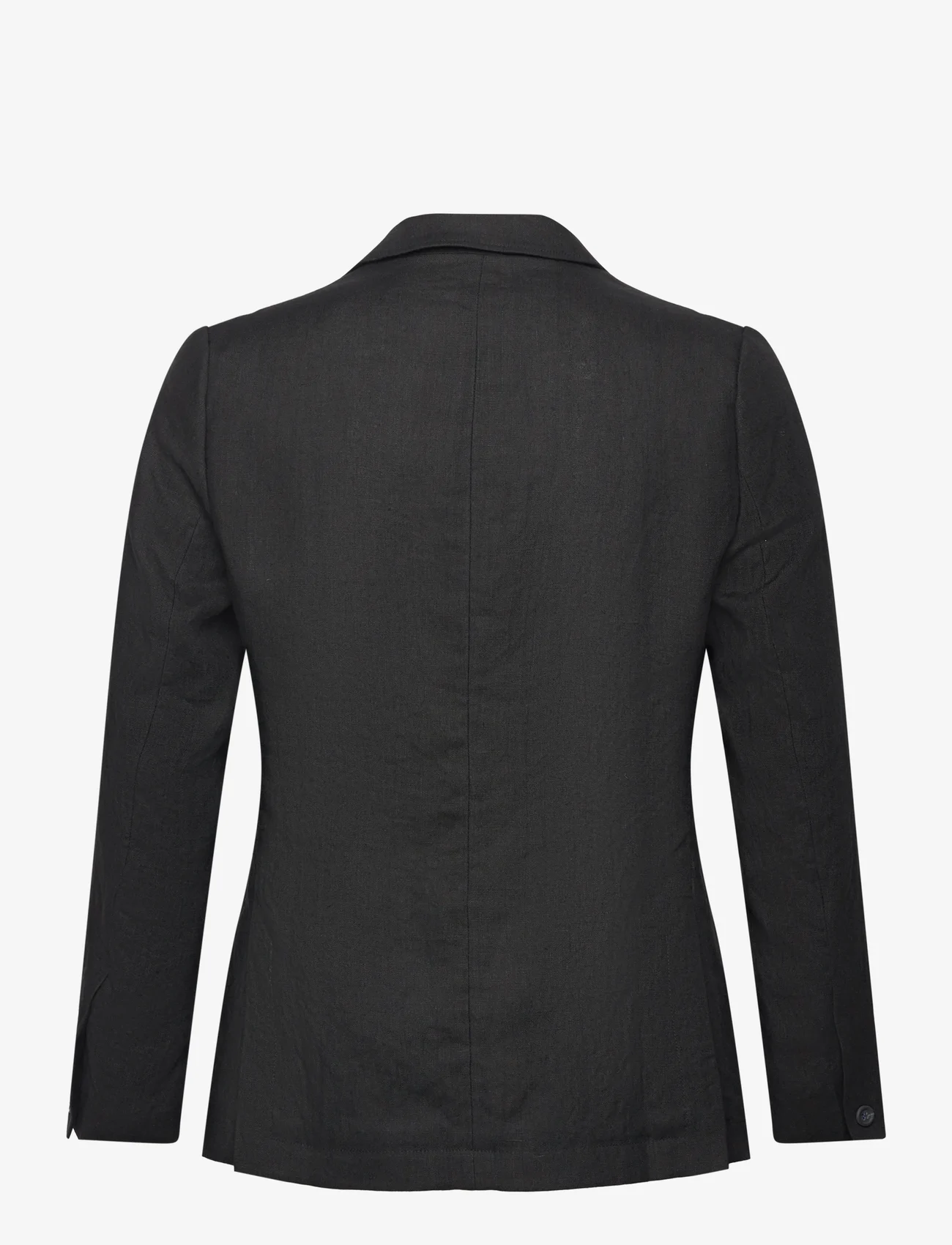 FRENN - Jere Linen Blazer - dobbeltradede blazere - black - 1