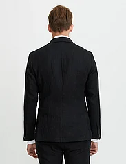FRENN - Jere Linen Blazer - dobbeltradede blazere - black - 3