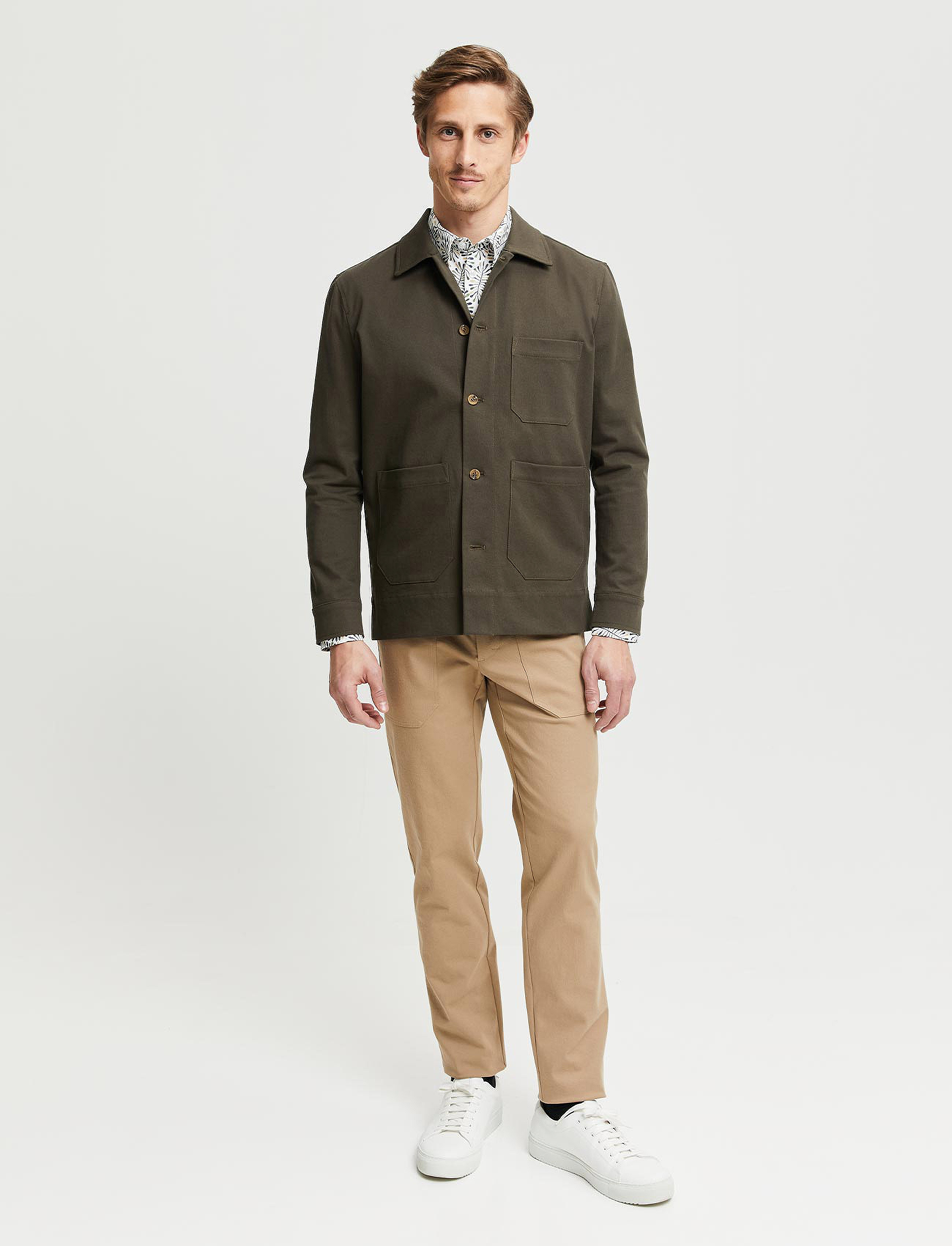 FRENN - Jesse Organic Cotton Overshirt - green - 4