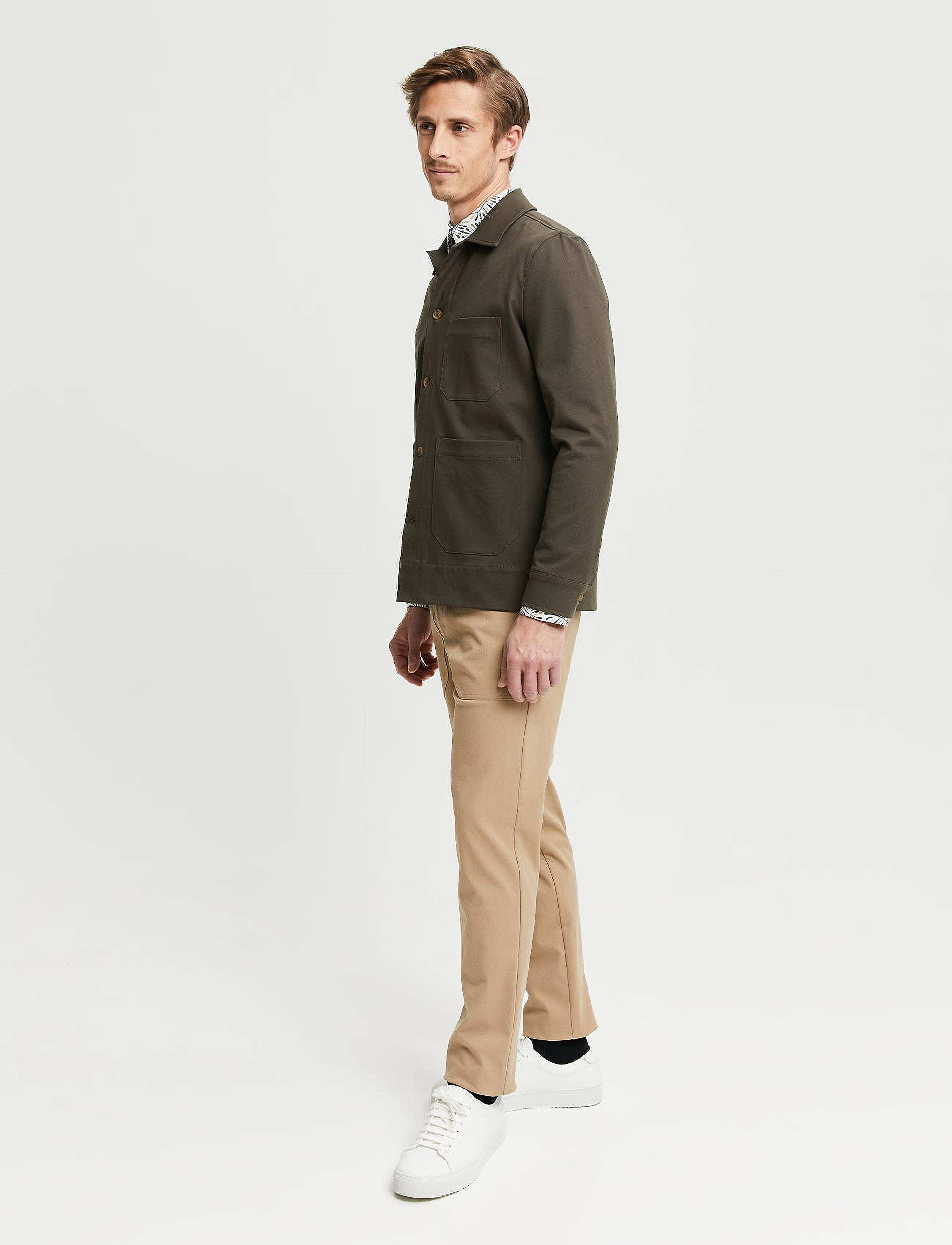 FRENN - Jesse Organic Cotton Overshirt - green - 5