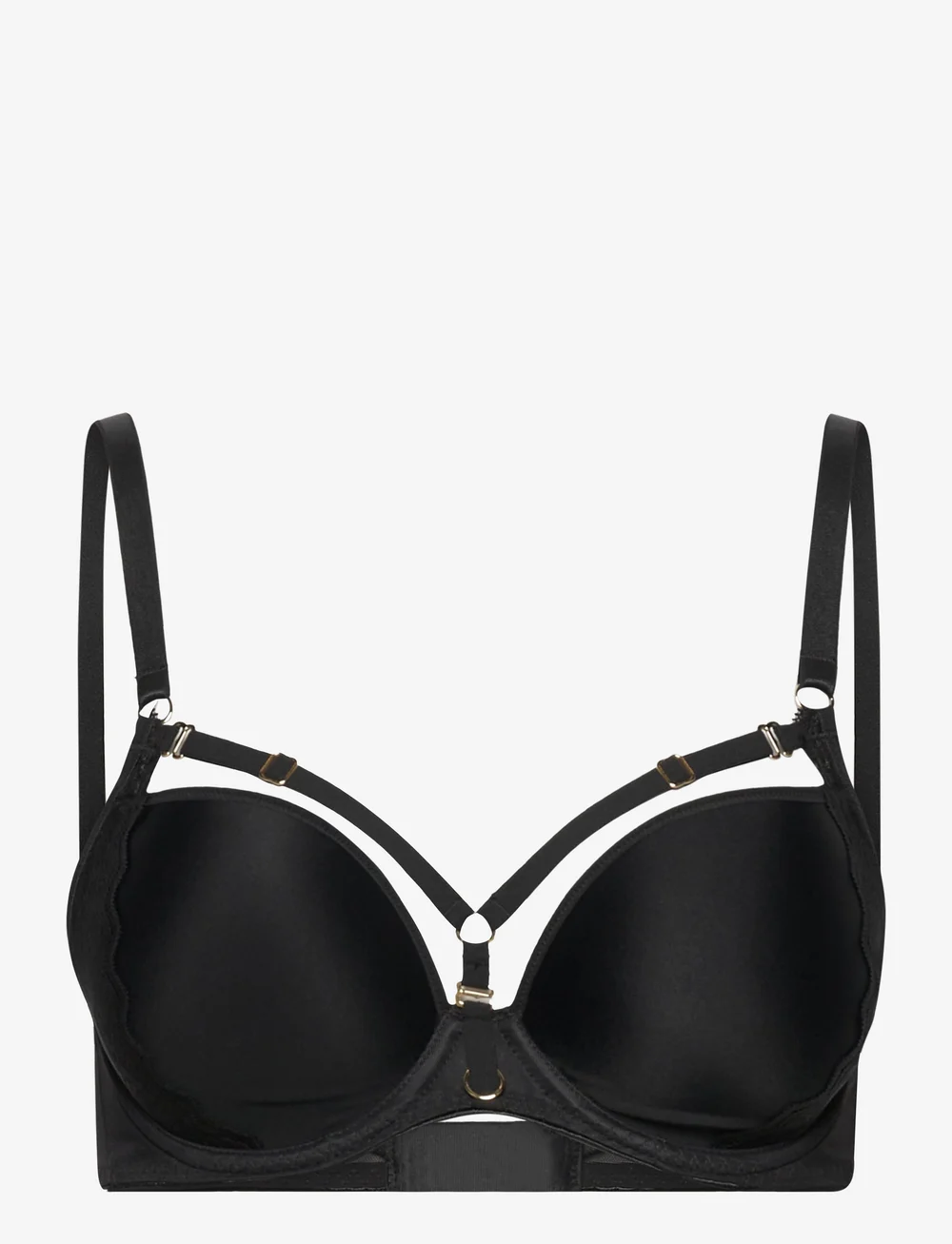 Freya - TEMPTRESS UW MOULDED PLUNGE T-SHIRT BRA - push up rinnahoidjad - black - 0